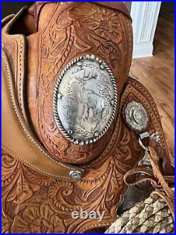 17 Bill Bullard Roping Western Pleasure Silver Saddle ONE OF KIND! NEW