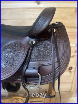 17 Circle Y Flex-Lite Western Trail Saddle Model 1552