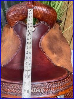17 Genuine Billy Cook Cutting Saddle #4042 Rough Out Full QH Bars