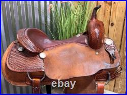 17 Genuine Billy Cook Cutting Saddle #4042 Rough Out Full QH Bars