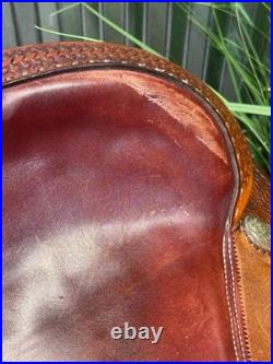 17 Genuine Billy Cook Cutting Saddle #4042 Rough Out Full QH Bars