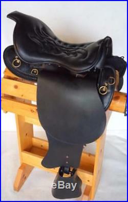 17 Special Trooper Saddle BLACK Gaited Endurance Trail Smooth leather Just In