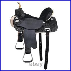 17 Western Horse Saddle American Leather Flex Trail Barrel Tack Hilason