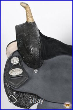 17 Western Horse Saddle American Leather Flex Trail Barrel Tack Hilason