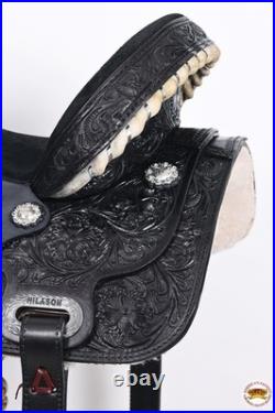 17 Western Horse Saddle American Leather Flex Trail Barrel Tack Hilason