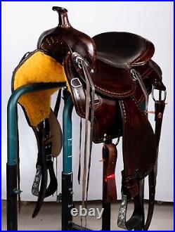 17 Western Leather Trail And Pad Handmade Tennessee Trail Gaited Horse Saddle
