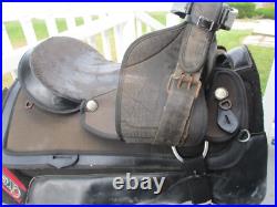 17'' twotone high cantle abetta Western trail saddle regular QH BARS