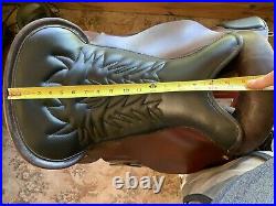 18Tucker Equitation Endurance Saddle, used Good condition. Black and brown