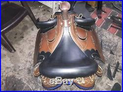 18'' Australian stock leather saddle with full accessories