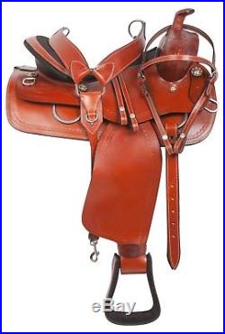 18 Leather Ranch Cutting Cutter Saddle Roping Roper Western Trail Horse Tack