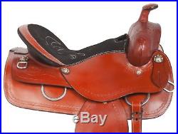 18 Leather Ranch Cutting Cutter Saddle Roping Roper Western Trail Horse Tack