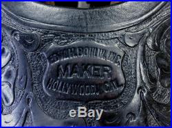 1930s EDWARD BOHLIN SILVER MOUNTED PARADE SADDLE NICE