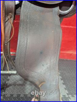 1940s Hereford Ranch Saddle withMetal Horn
