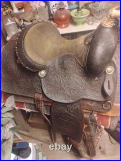 1978 Price McLaughlin Summer Circuit Reining Saddle. Everything Original