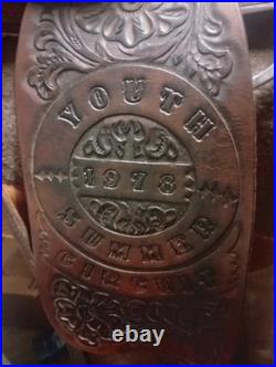 1978 Price McLaughlin Summer Circuit Reining Saddle. Everything Original