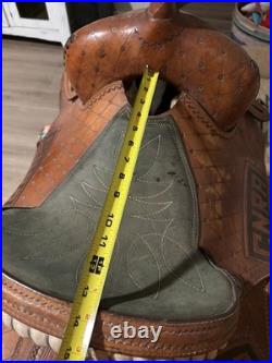 1998 CNRA Barrel Racing Champion 13.5 Saddle by Robert Yellowhair