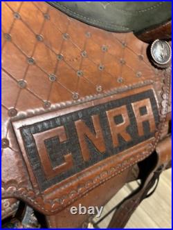 1998 CNRA Barrel Racing Champion 13.5 Saddle by Robert Yellowhair