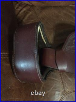 19 inch Australian Custom Horse Western Saddle With Monkey Bar European Leather