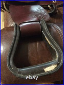 19 inch Australian Custom Horse Western Saddle With Monkey Bar European Leather