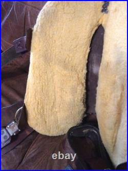 19 inch Australian Custom Horse Western Saddle With Monkey Bar European Leather