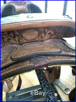2011 Original Billy Cook Western Show Saddle USED TWICE 16 in Billycook