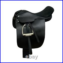 21 Black English Cutback Style Saddle With Fittings