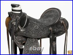 25BH Hilason Western Horse Wade Saddle American Leather Ranch Roping Antique