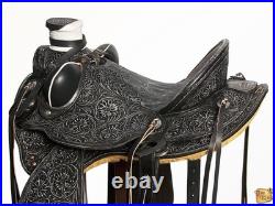 25BH Hilason Western Horse Wade Saddle American Leather Ranch Roping Antique