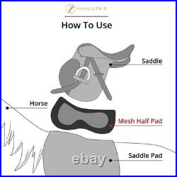 3D Air-Mesh Fleece Half Pad, Impact Protection & Therapeutic Gel Padding Engl