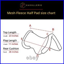3D Air-Mesh Fleece Half Pad, Impact Protection & Therapeutic Gel Padding Engl