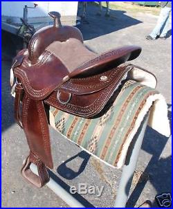4024 New 17brown draft horse western saddle 10 gullet by Frontier -THE BEST