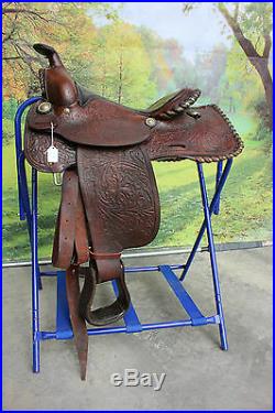 42-36 Pre-owned 15 Jesse Toney leather ranch western saddle nice qualitty