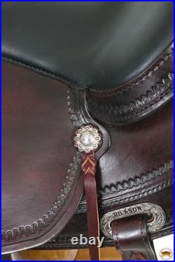45HS HILASON Western Horse Saddle American Leather Flex Tree Trail & Pleasure