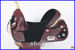 48HS 17 In Treeless Western Trail Barrel Racing American Leather Saddle