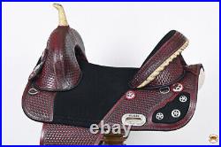 48HS 17 In Treeless Western Trail Barrel Racing American Leather Saddle