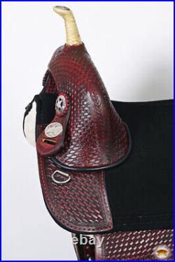 48HS 17 In Treeless Western Trail Barrel Racing American Leather Saddle