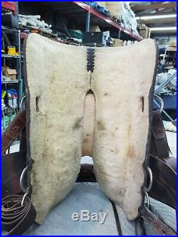 56-1 Circle Y 15.5 Park & Trail Saddle with back girth & matching breastcollar