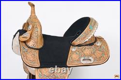 59CH Child Treeless Horse Saddle Western American Leather Barrel Hilason