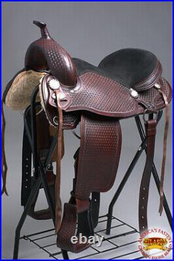 60HS 16 In Flex Tree Western Horse Saddle American Leather Barrel Trail &