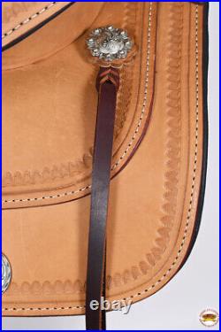 71HS 18 In HILASON Western Horse Saddle American Leather Flex Tree Trail &