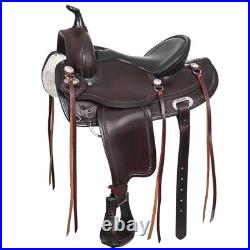 72HS Hilason Western Draft Horse Trail PleasureAmerican Leather Saddle