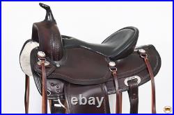 72HS Hilason Western Draft Horse Trail PleasureAmerican Leather Saddle
