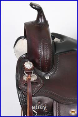 72HS Hilason Western Draft Horse Trail PleasureAmerican Leather Saddle