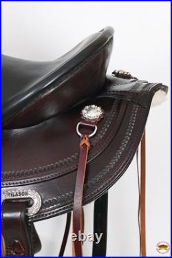 72HS Hilason Western Draft Horse Trail PleasureAmerican Leather Saddle