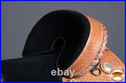 75HS 16 Treeless Western Trail Barrel Racing American Leather Saddle Hilason