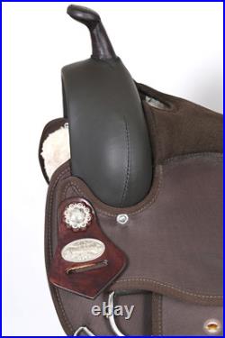 82HS Hilason Flex Tree Western Horse Saddle Cordura Synthetic Trail & Pleasure