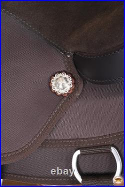 82HS Hilason Flex Tree Western Horse Saddle Cordura Synthetic Trail & Pleasure