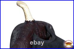 86HS HILASON Flex Tree Western Horse Saddle Leather Trail Barrel Racing