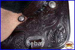 86HS HILASON Flex Tree Western Horse Saddle Leather Trail Barrel Racing