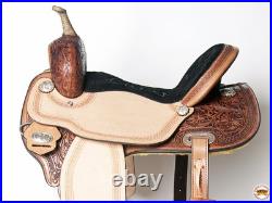 91BH Western Horse Barrel Racing Saddle Trail Pleasure American Leather Hilason